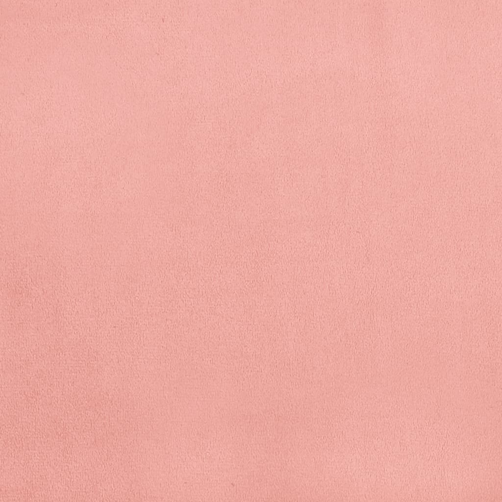 Kopfteil mit Ohren Rosa 103x23x78/88 cm Samt
